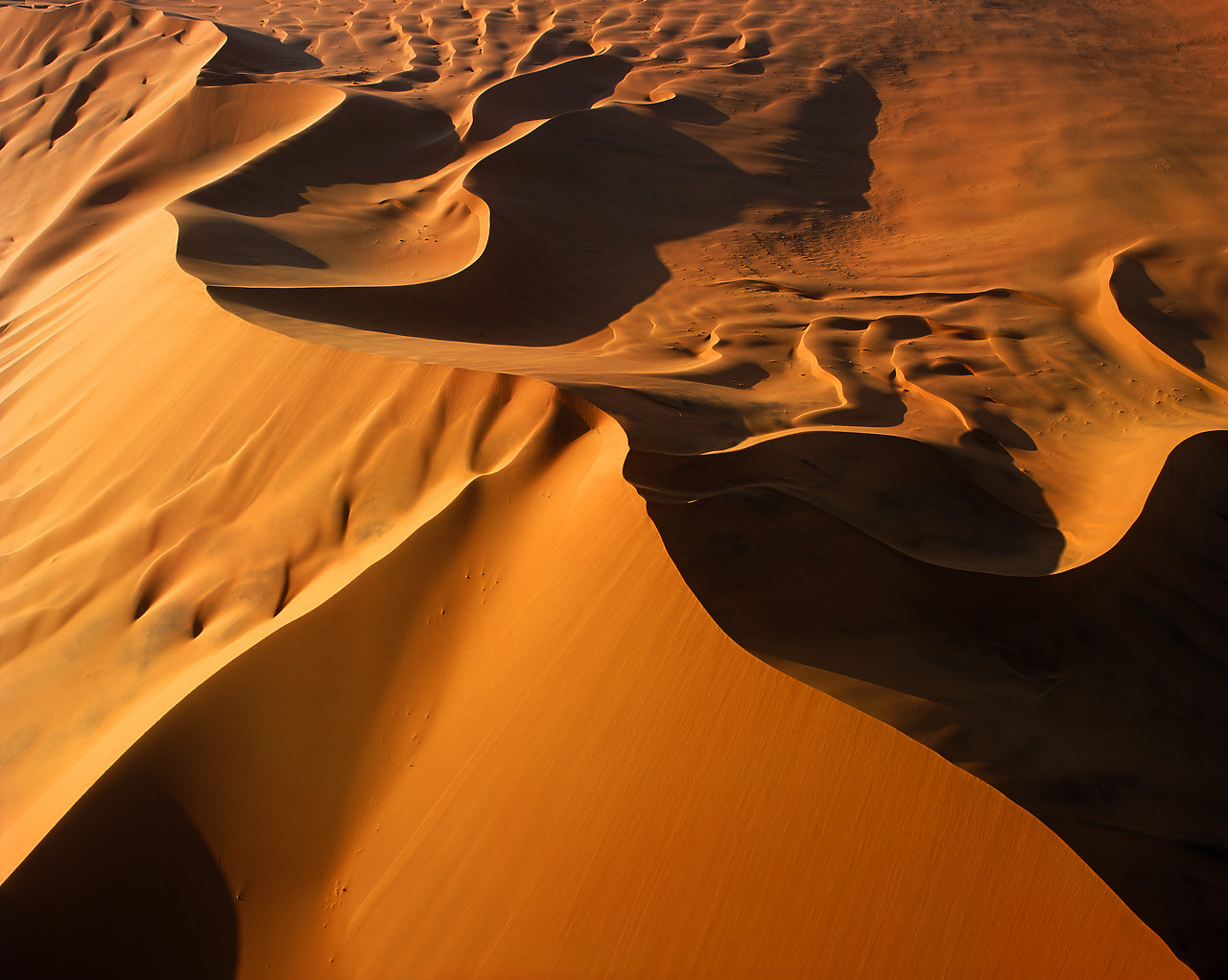 #010153-1 - Aerial View of Sand Dunes, Sossusvlei, Namibia, Africa