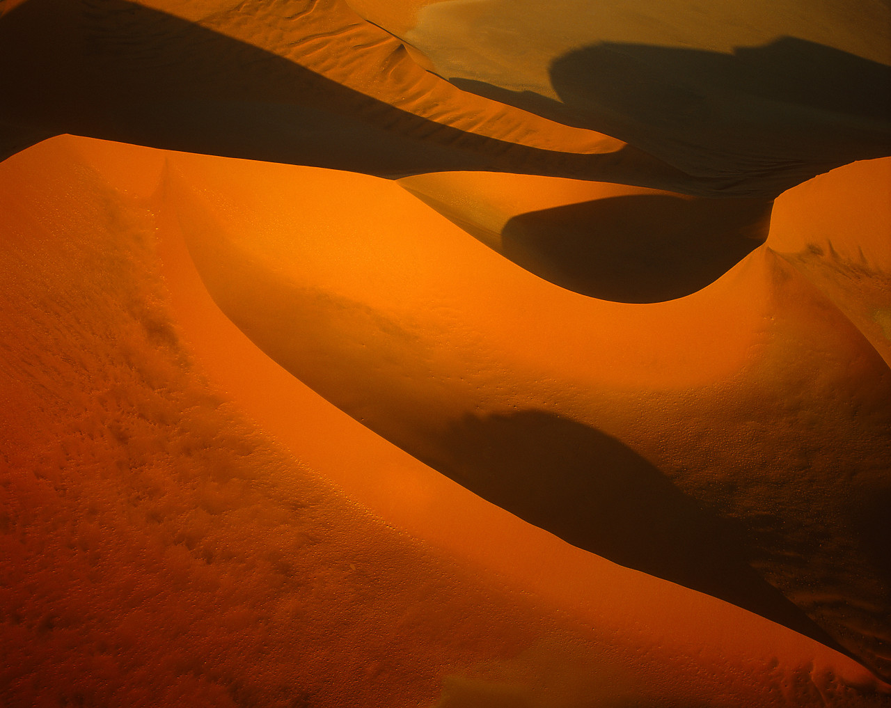 #010310-1 - Aerial View of Sand Dunes, Sossusvlei, Namibia, Africa