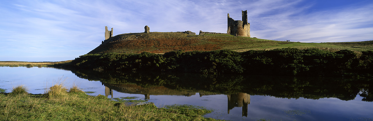 #010388-4 - Dunstanburgh Castle Reflections, Northumberland, England