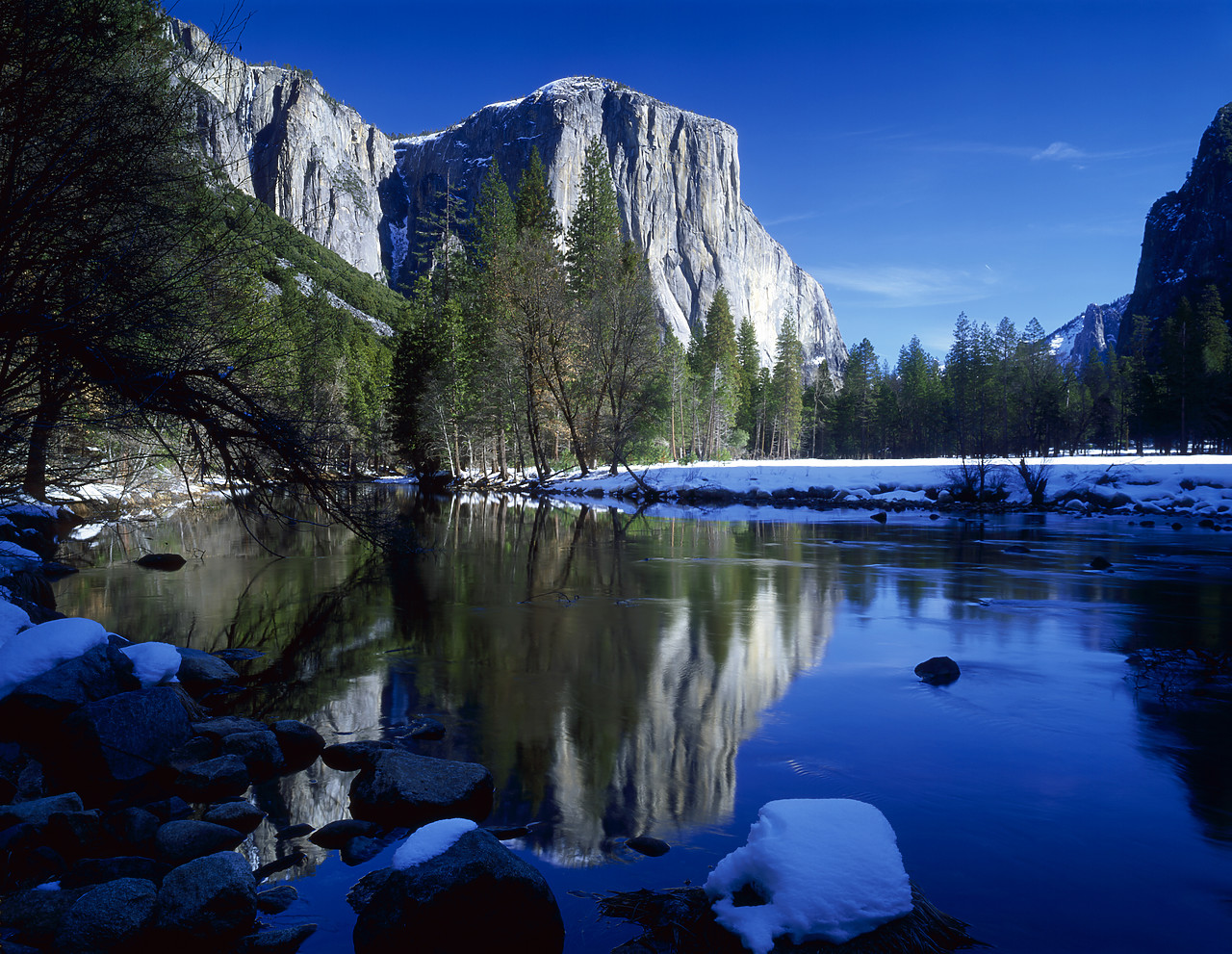 #040036-1 - El Capitan in Winter, Yosemite National Park, California, USA