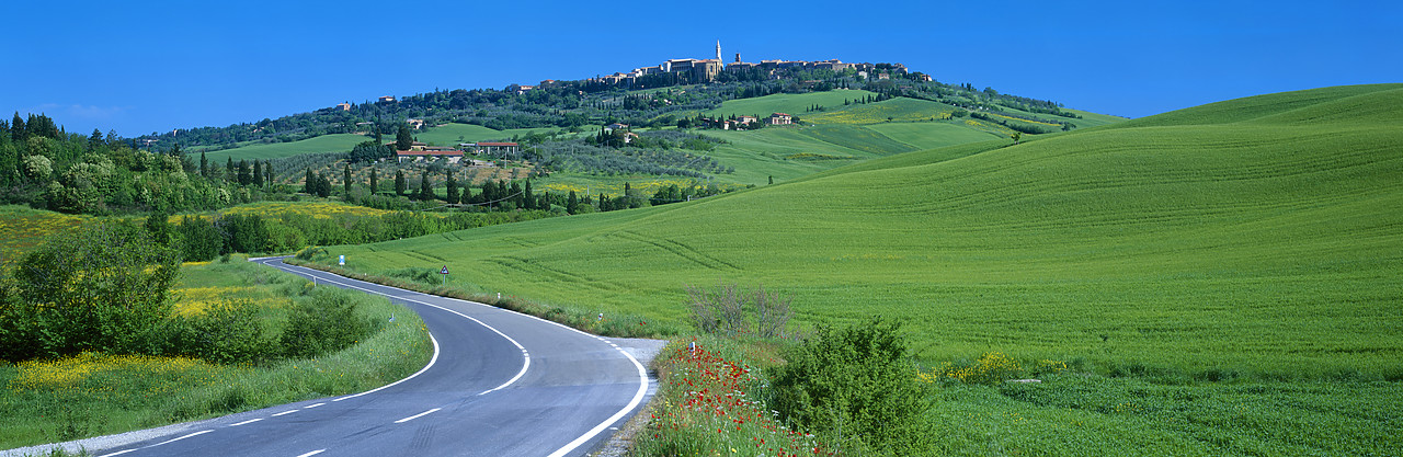 #040118-1 - Road Leading to Pienza, Tuscany, Italy
