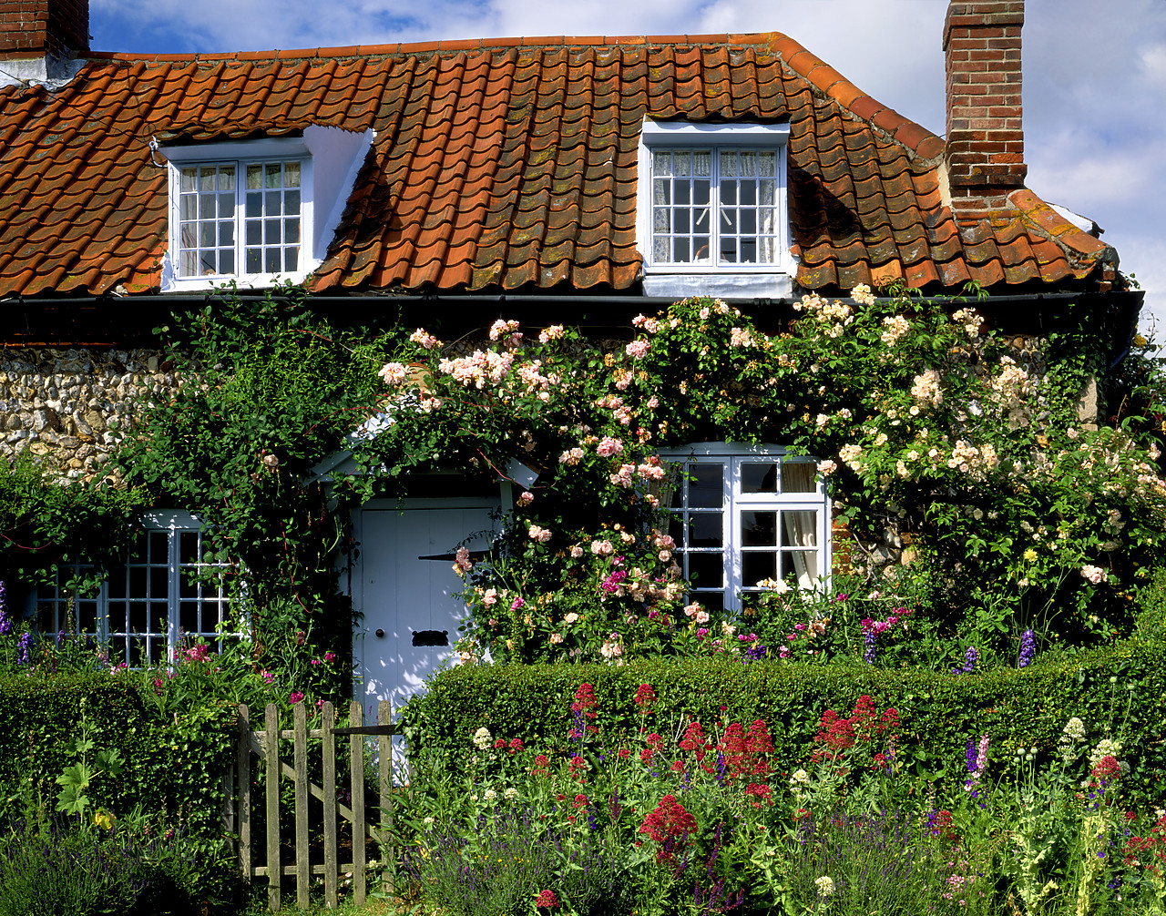 #040156-2 - Norfolk Flint Cottage, Great Walsingham, Norfolk, England