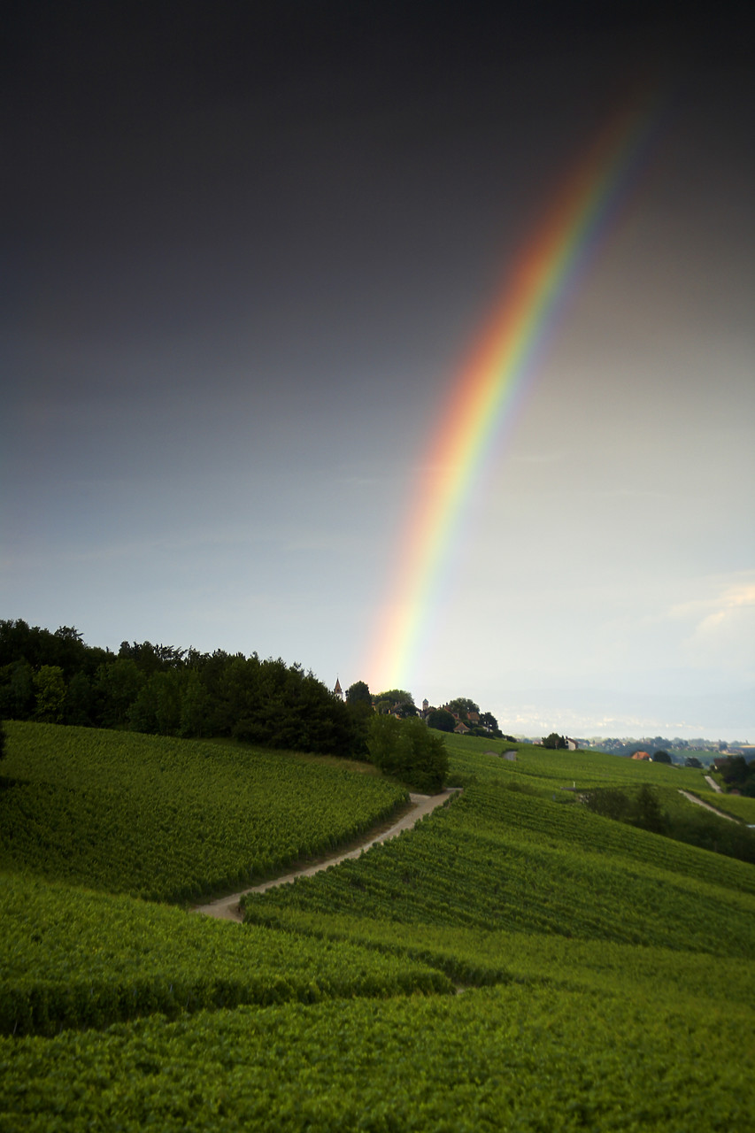 #060396-2 - Road leading to Rainbow, Switzerland