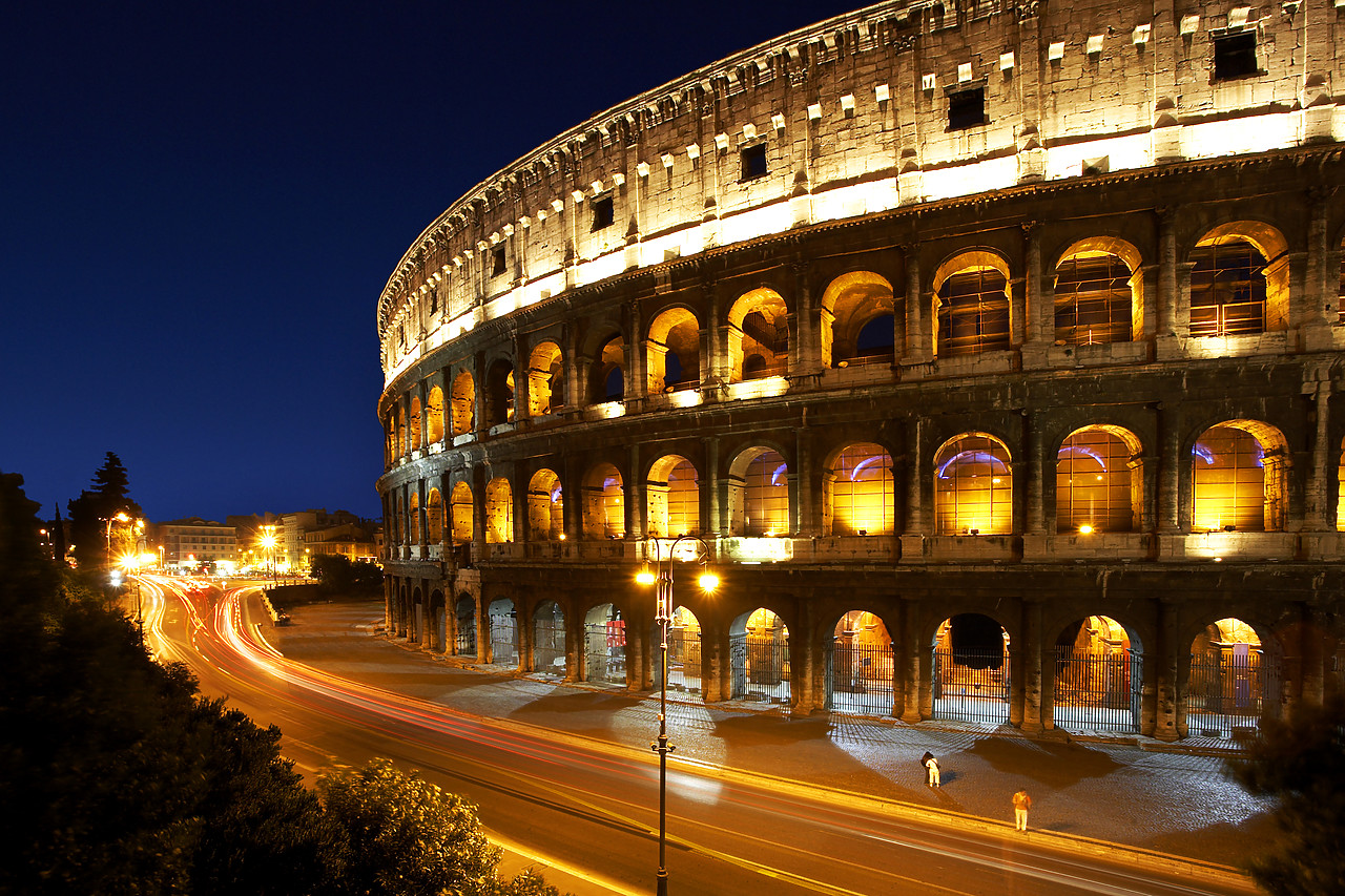 #060435-1 - The Colosseum at Night, Rome, Italy