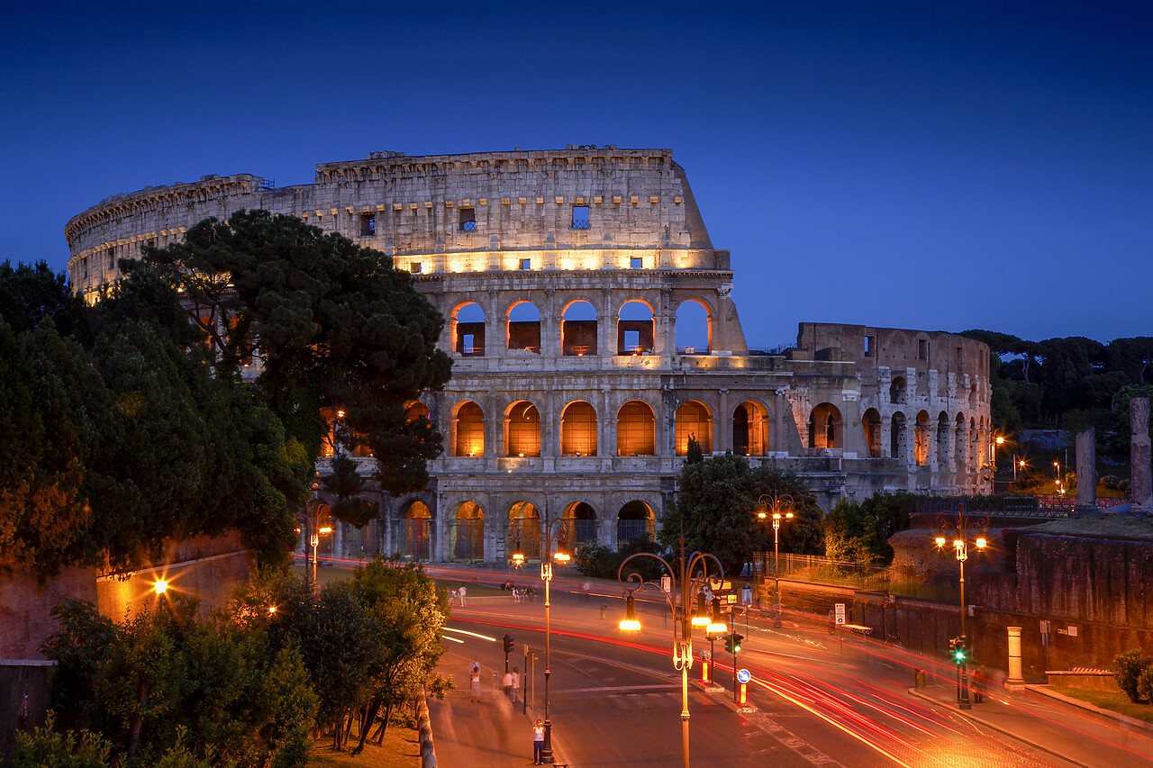 #060436-1 - The Colosseum at Night, Rome, Italy
