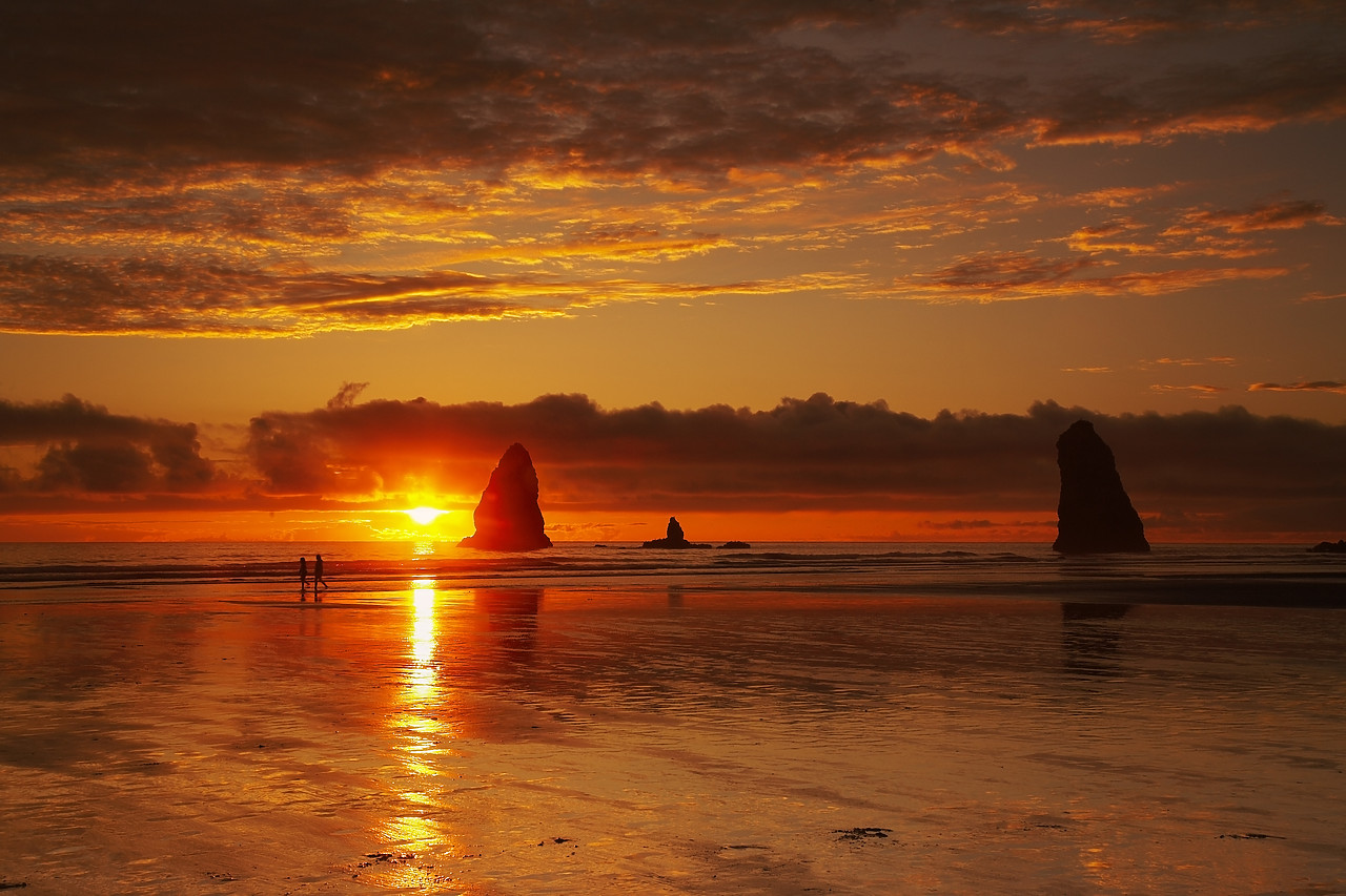 #070383-1 - Cannon Beach at Sunset, Oregon, USA
