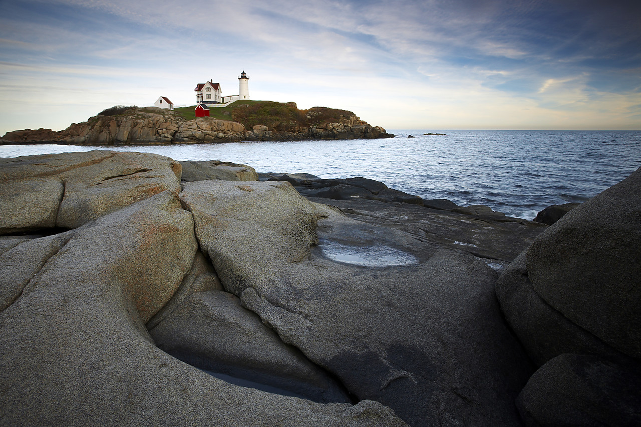 #080274-1 - Nubble Head Lighthouse on Cape Neddick, Maine, USA