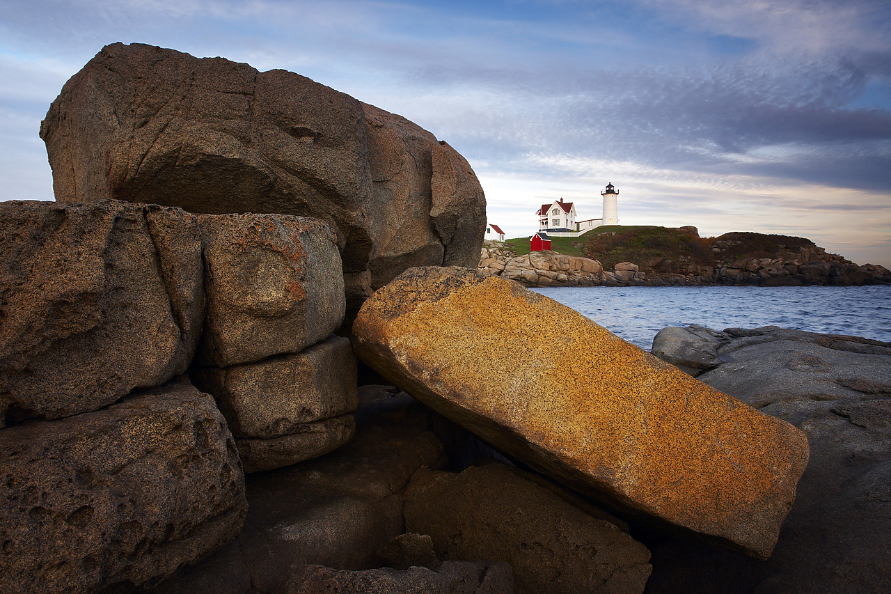 #080275-1 - Nubble Head Lighthouse on Cape Neddick, Maine, USA
