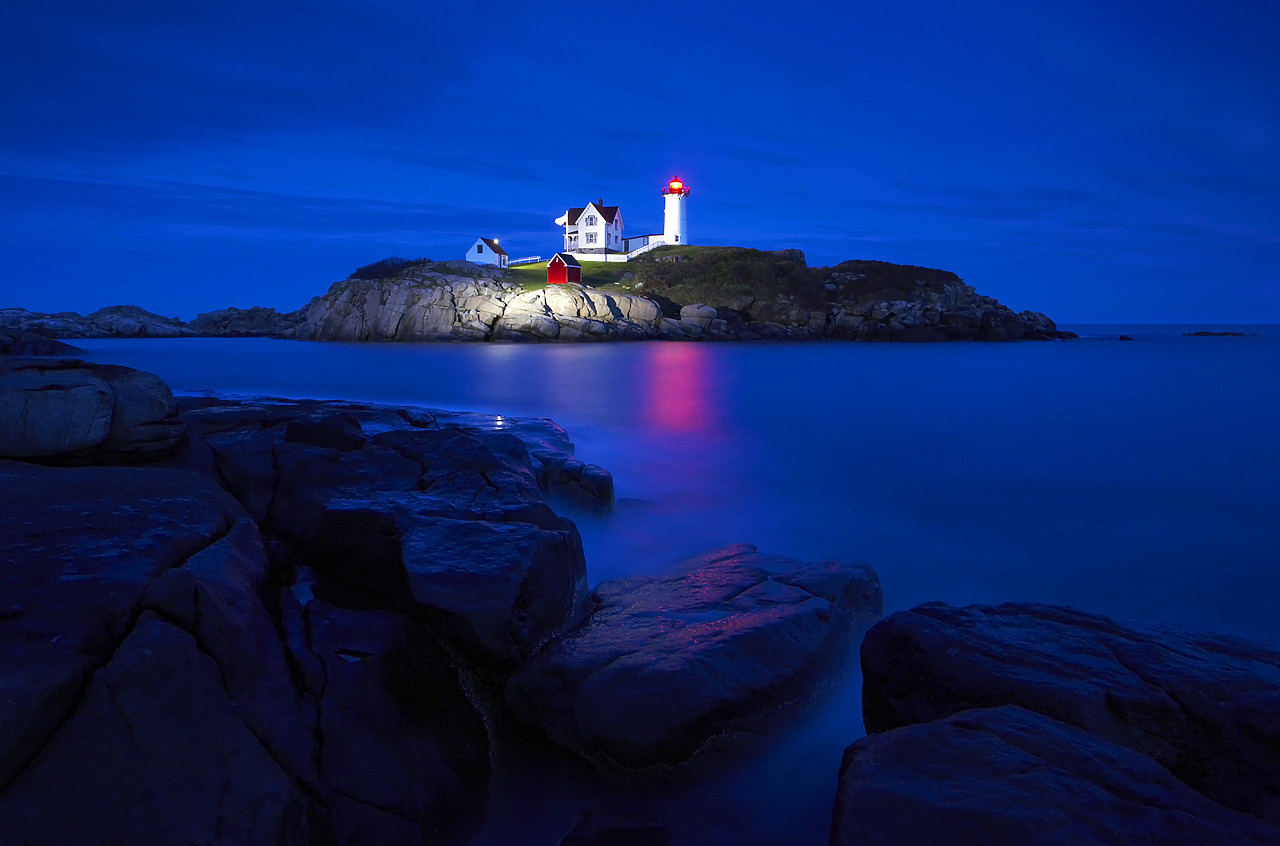 #080276-1 - Nubble Head Lighthouse on Cape Neddick, Maine, USA