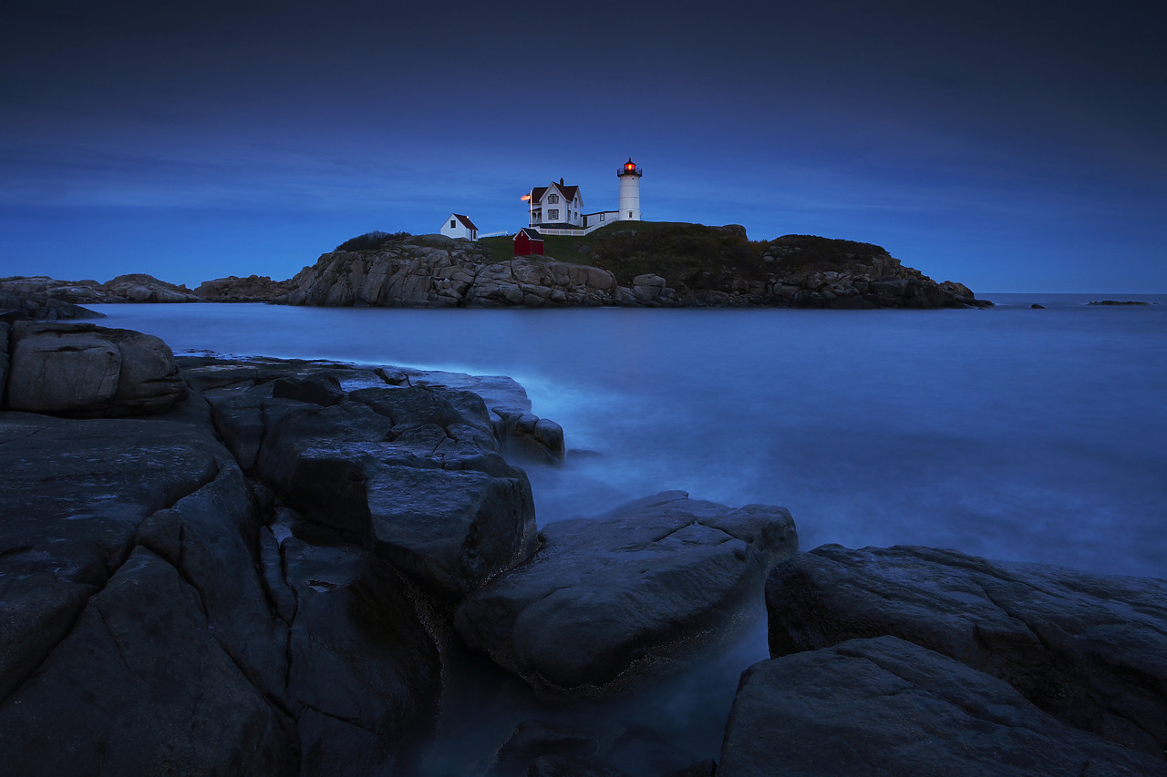 #080277-1 - Nubble Head Lighthouse on Cape Neddick, Maine, USA