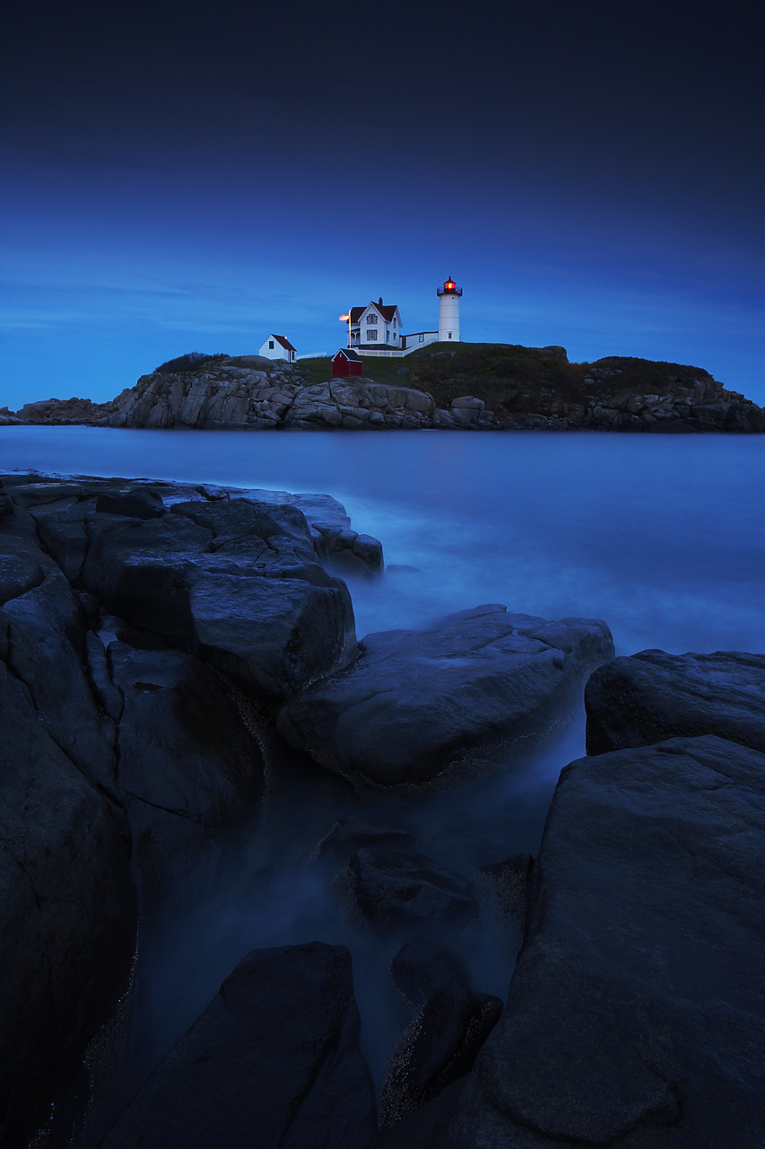 #080277-2 - Nubble Head Lighthouse on Cape Neddick, Maine, USA