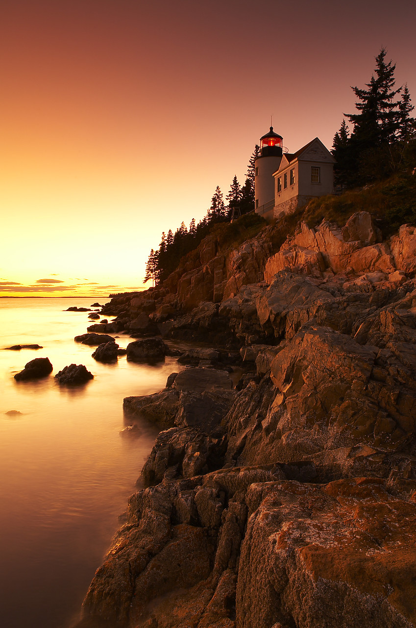 #080302-2 - Bass Harbor Lighthouse at Sunset, Acadia National Park, Maine, USA