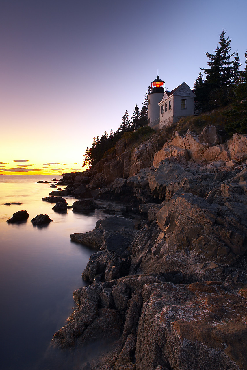 #080303-2 - Bass Harbor Lighthouse at Twilight, Acadia National Park, Maine, USA