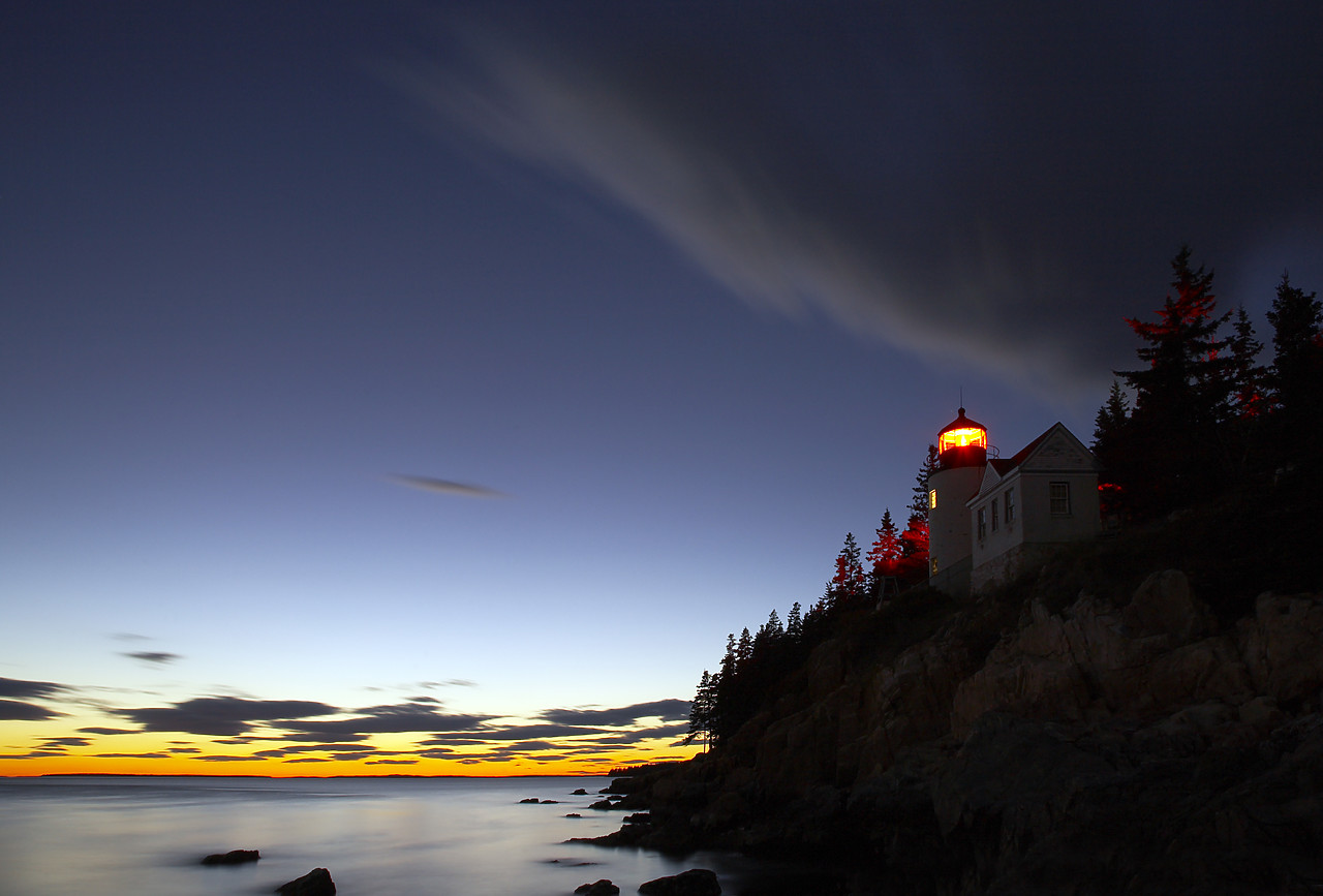 #080304-1 - Bass Harbor Lighthouse at Twilight, Acadia National Park, Maine, USA