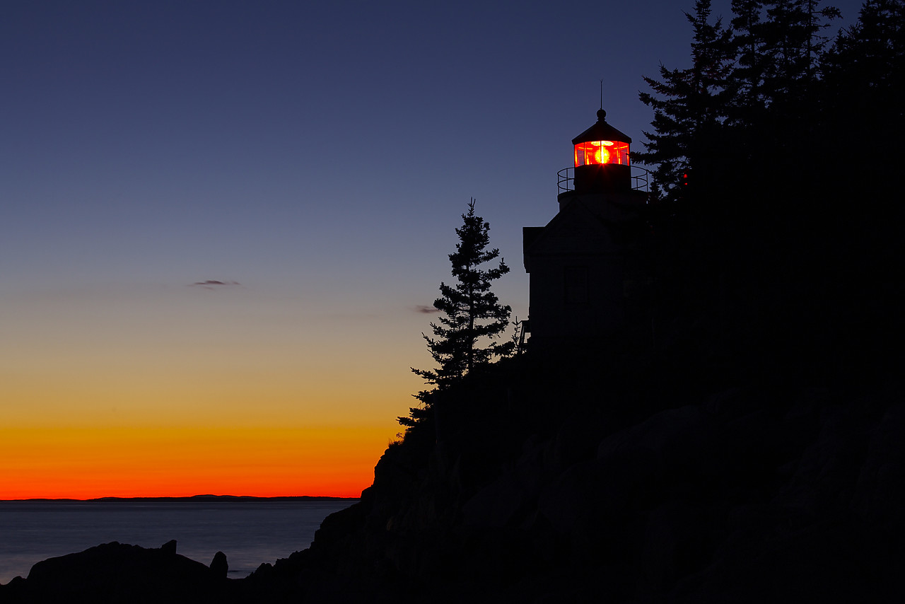 #080305-1 - Bass Harbor Lighthouse at Twilight, Acadia National Park, Maine, USA