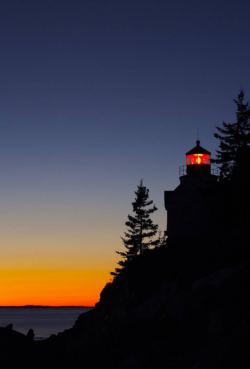 #080305-2 - Bass Harbor Lighthouse at Twilight, Acadia National Park, Maine, USA