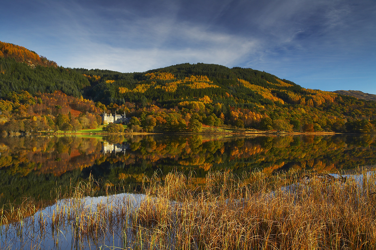 #080457-1 - Loch Achray in Autumn, The Trossachs National Park, Central Region, Scotland