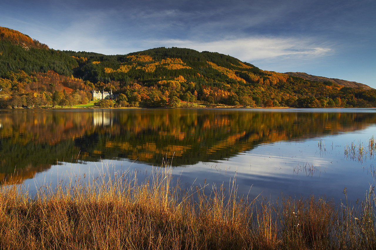 #080458-1 - Loch Achray in Autumn, The Trossachs National Park, Central Region, Scotland