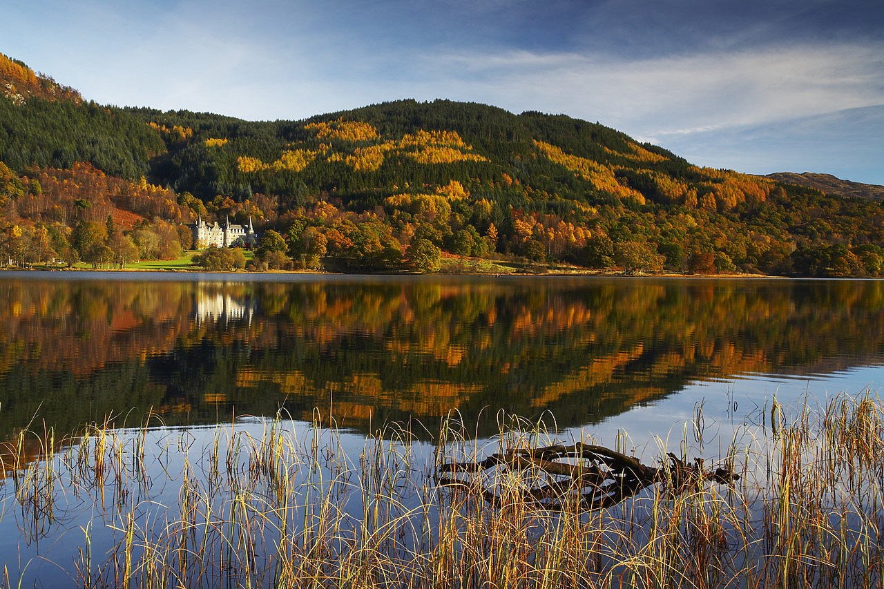 #080459-1 - Loch Achray in Autumn, The Trossachs National Park, Central Region, Scotland