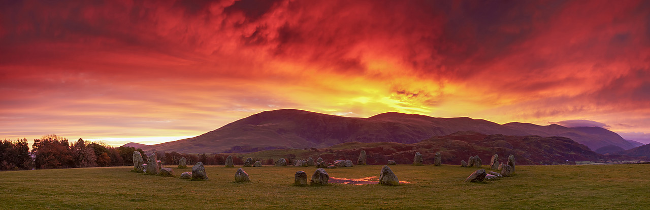 #090237-2 - Castlerigg Stone Circle at Sunrise, near Keswick, Lake District National Park, Cumbria, England