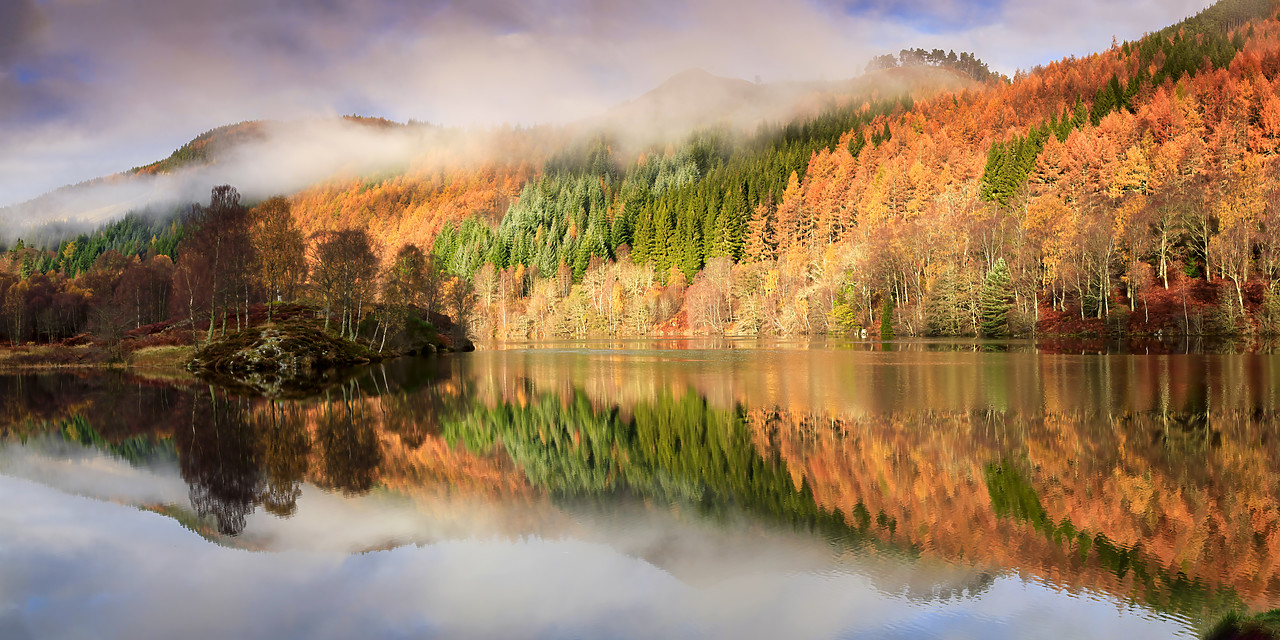 #090283-2 - Loch Tummel Reflections in Autumn, Tayside Region, Perthshire, Scotland