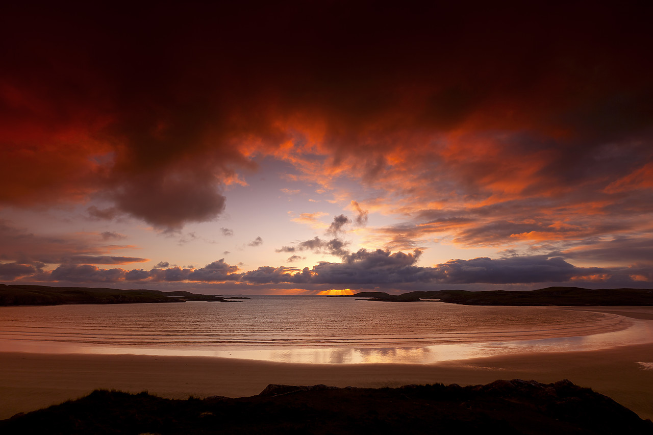 #100196-1 - Uig Bay at Sunset, Isle of Lewis, Outer Hebrides, Scotland