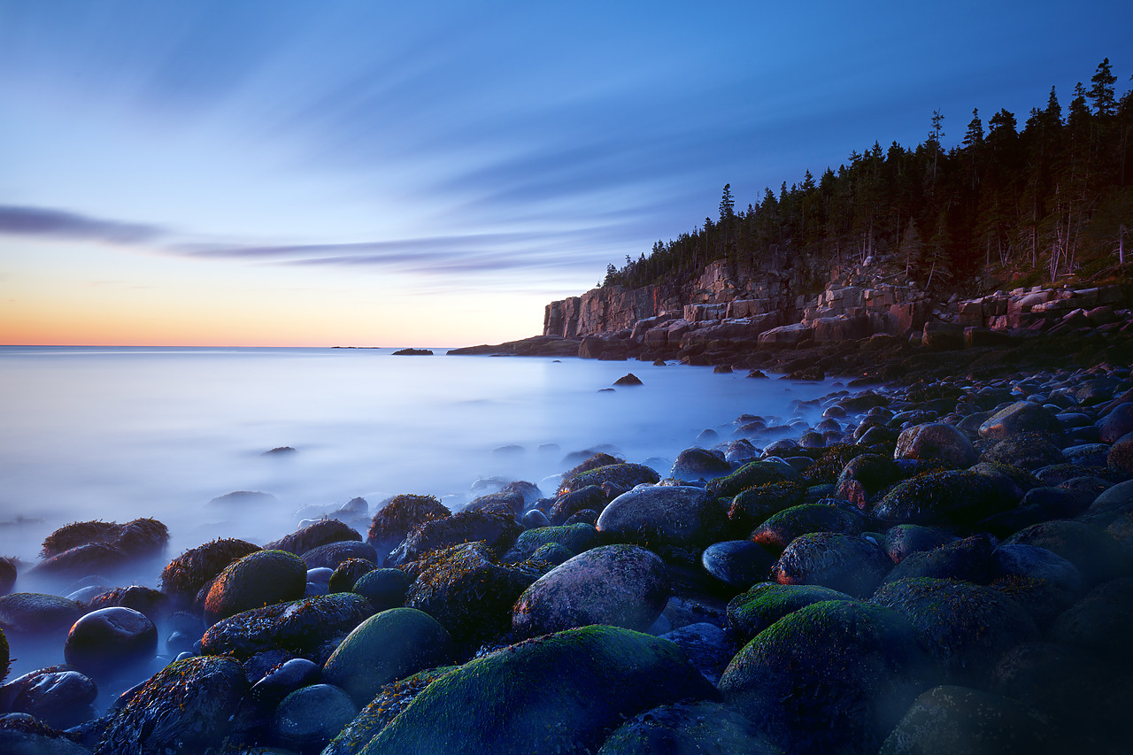 #100439-1 - Otter Cliffs at Sunrise, Acadia National Park, Maine, USA