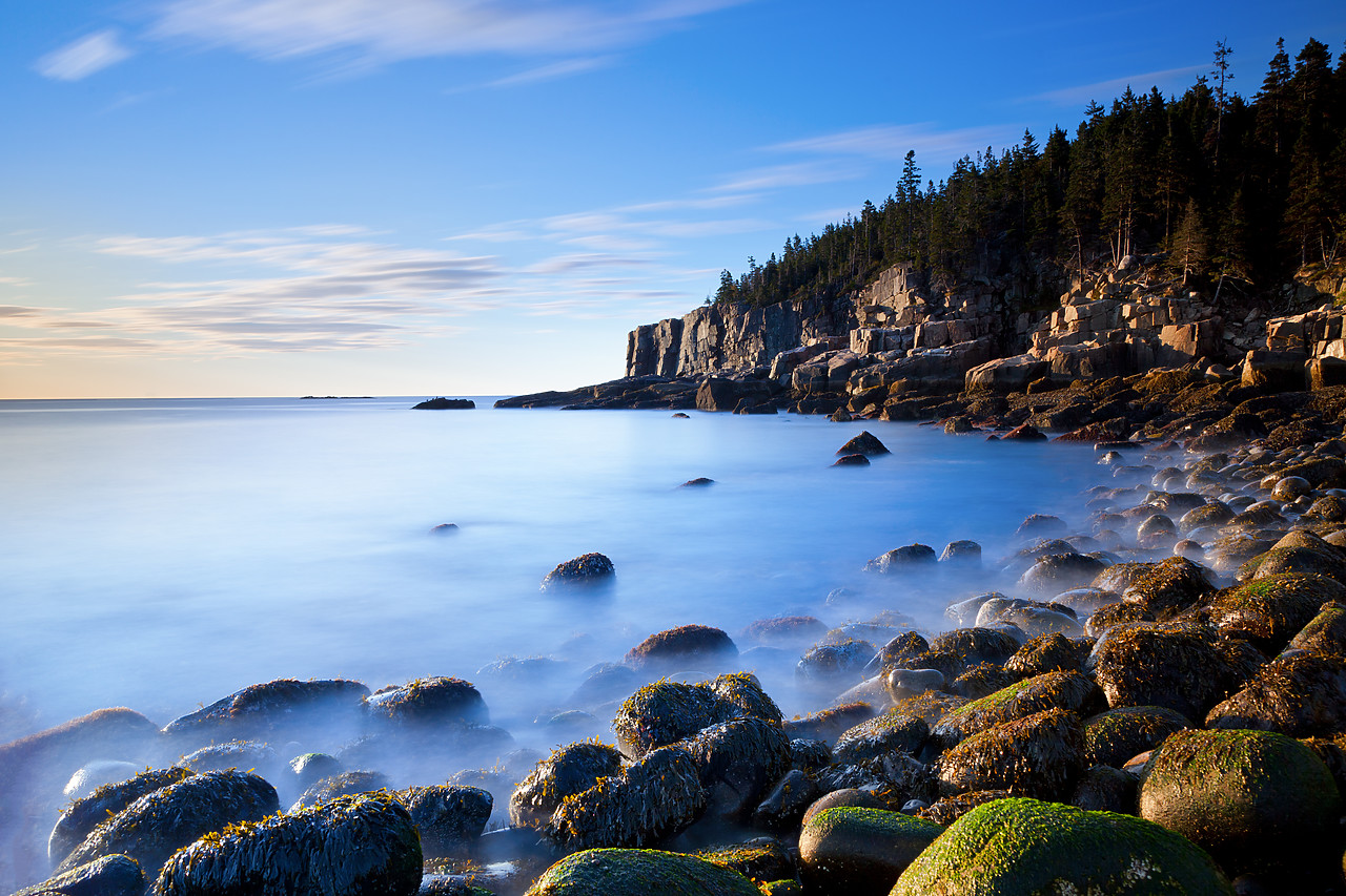 #100441-1 - Otter Cliffs at Sunrise, Acadia National Park, Maine, USA