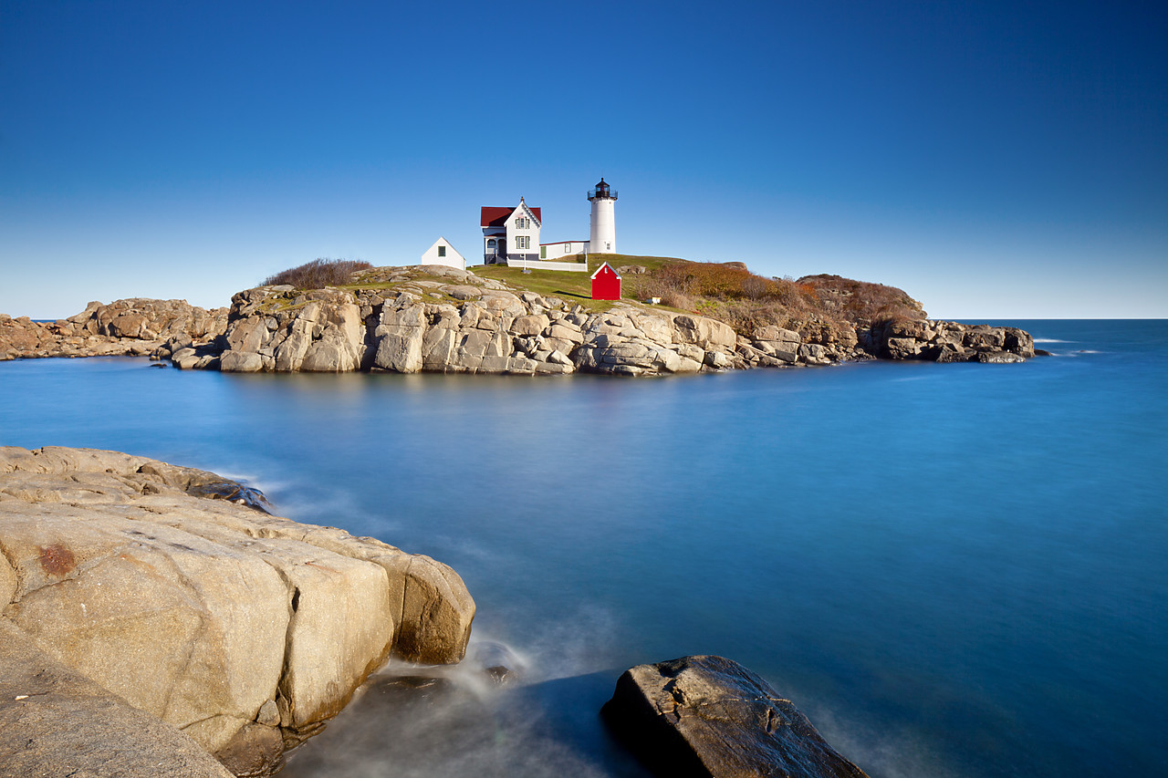 #100464-1 - Nubble Head Lighthouse on Cape Neddick, Maine, USA