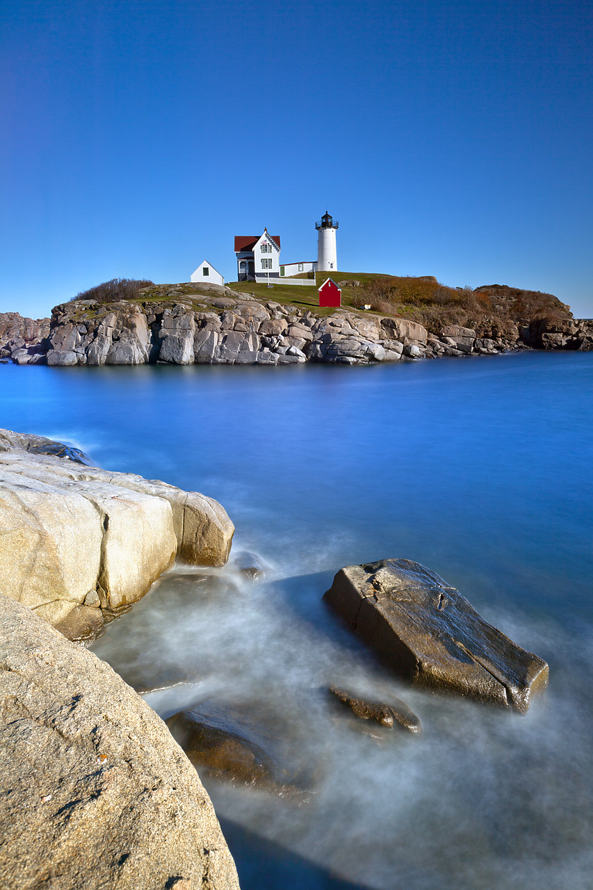#100464-2 - Nubble Head Lighthouse on Cape Neddick, Maine, USA