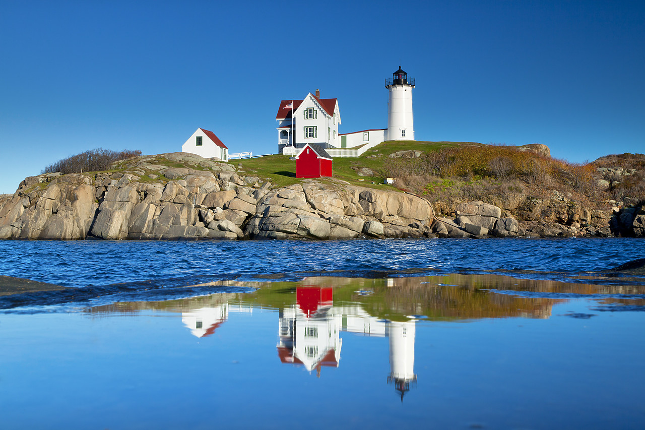 #100465-1 - Nubble Head Lighthouse on Cape Neddick, Maine, USA