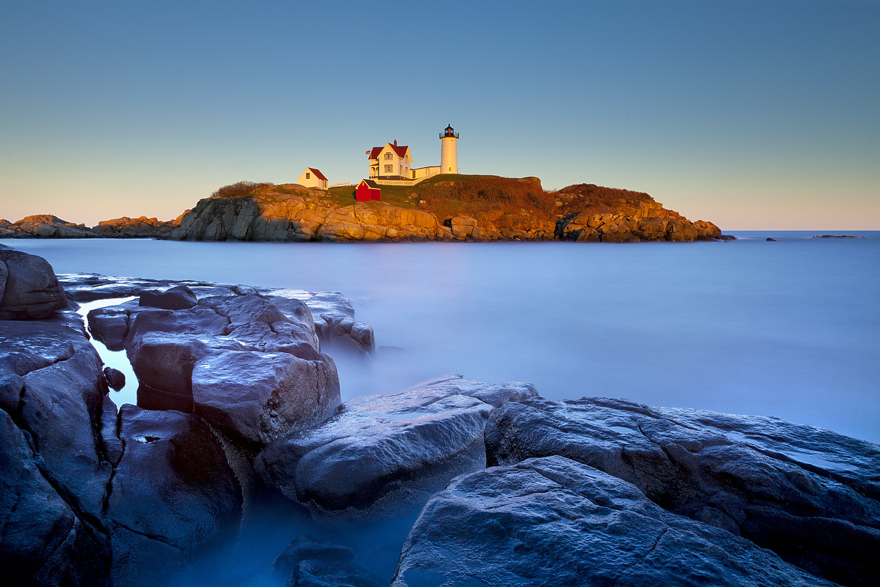 #100466-1 - Nubble Head Lighthouse on Cape Neddick, Maine, USA