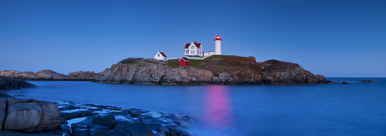 #100467-1 - Nubble Head Lighthouse on Cape Neddick, Maine, USA