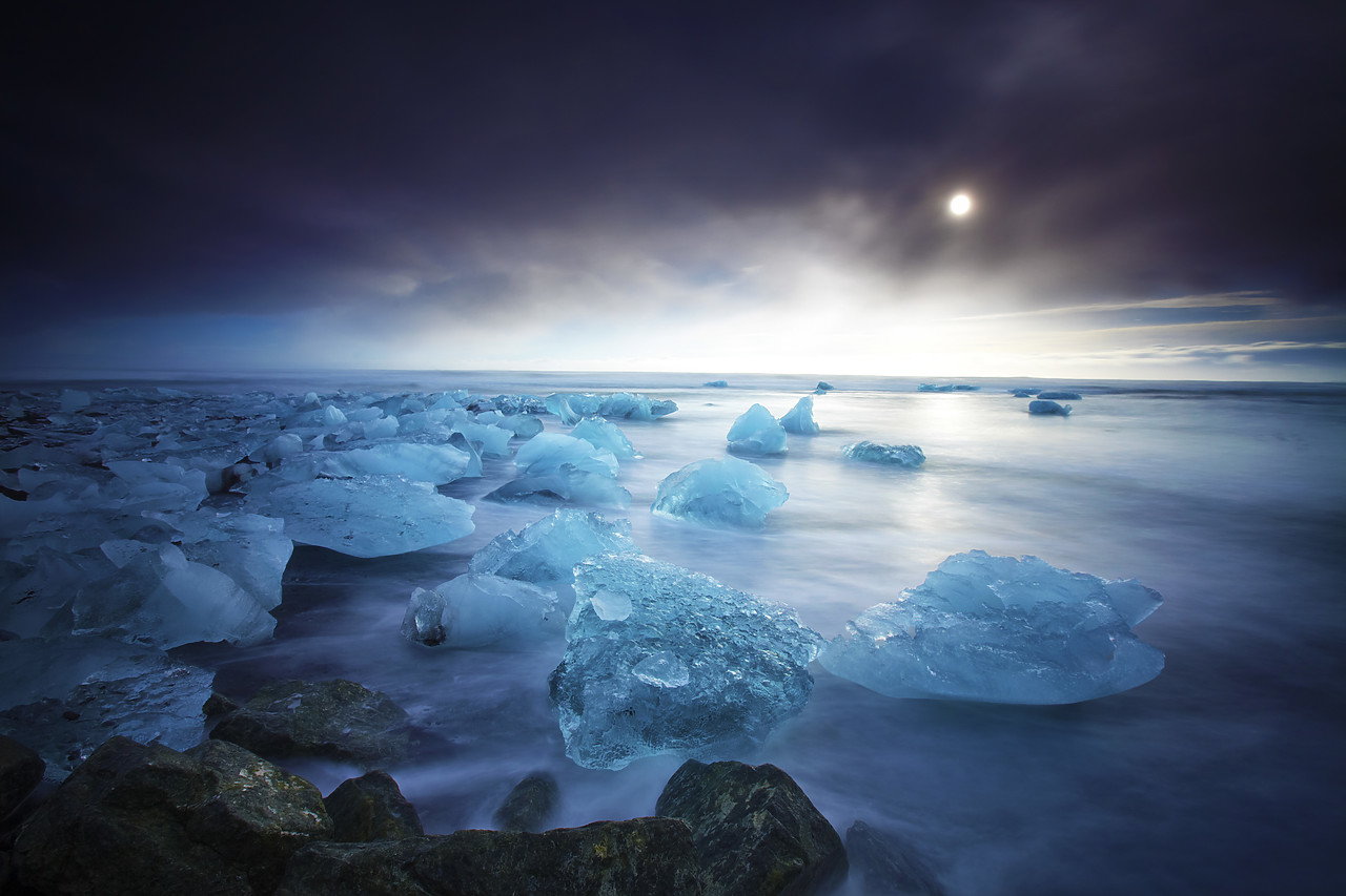 #110099-1 - Icebergs on Jokulsarlon Beach, Iceland