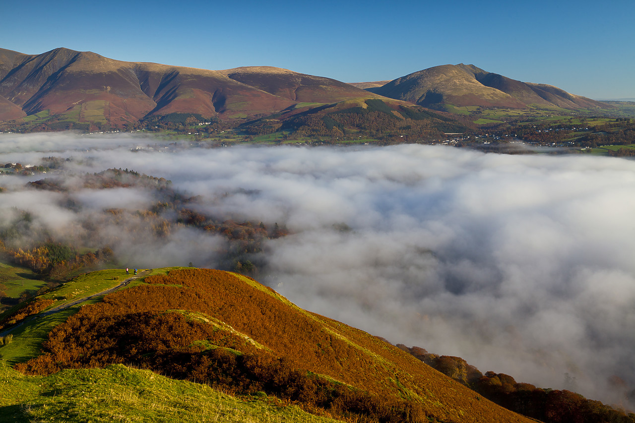 #110364-1 - View From Catbells over Mist, Lake District National Park, Cumbria, England