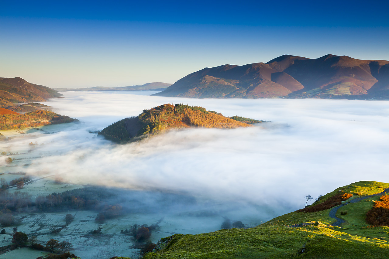 #110368-1 - Low Cloud Below Skiddaw, Lake District National Park, Cumbria, England