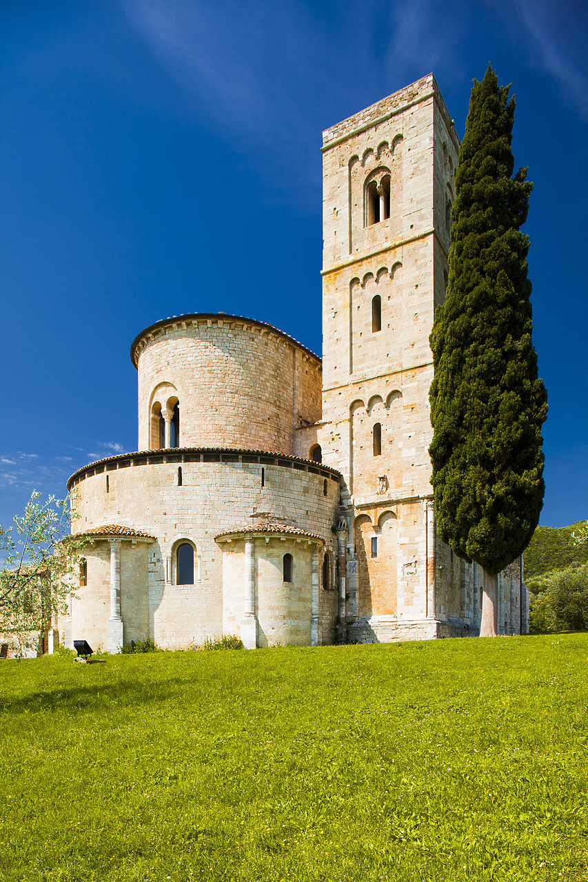 #120075-1 - Sant' Antimo Abbey, near Montalcino, Tuscany, Italy