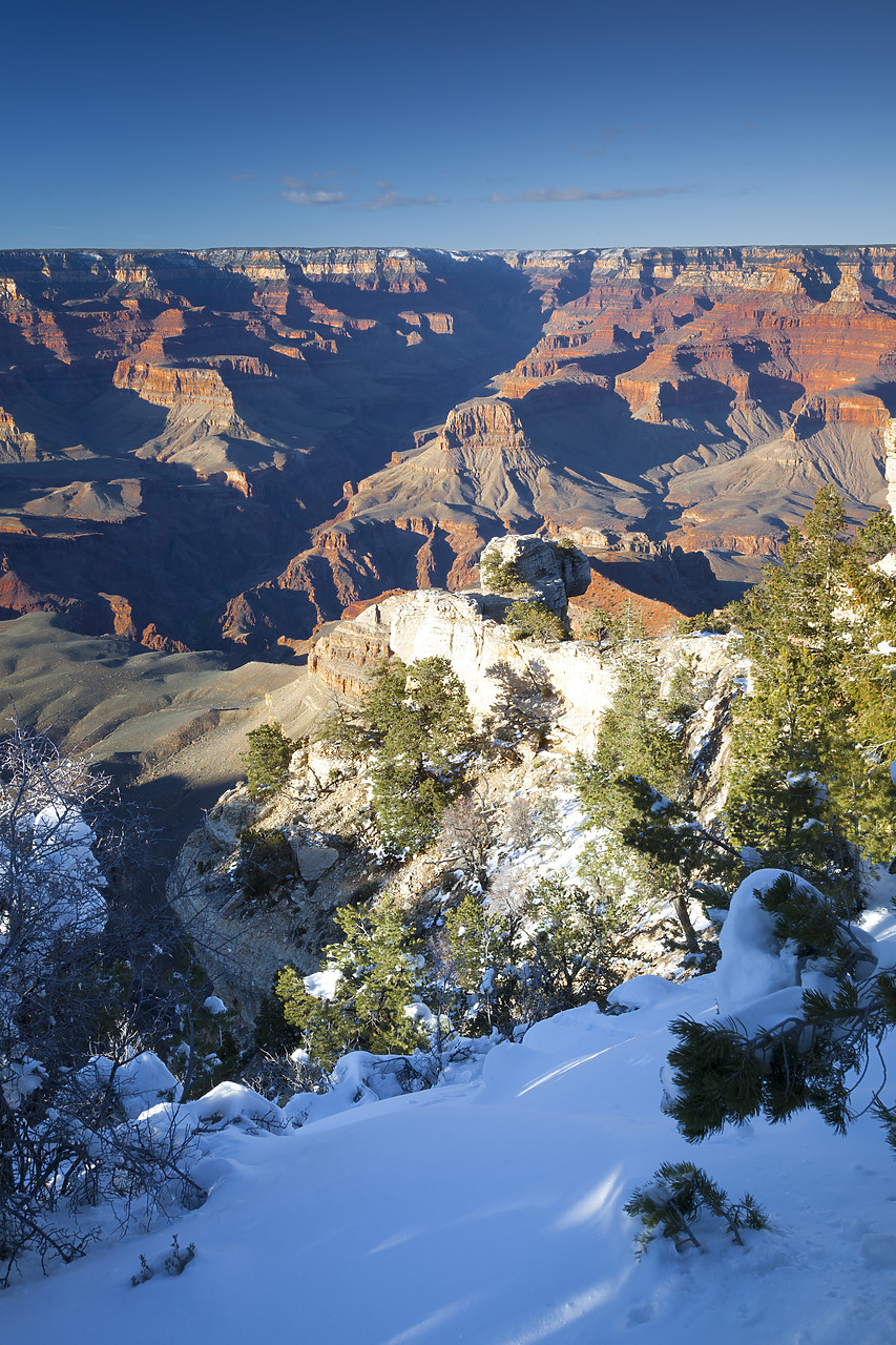 #120109-1 - Snowfall Along South Rim, Grand Canyon National Park, Arizona, USA