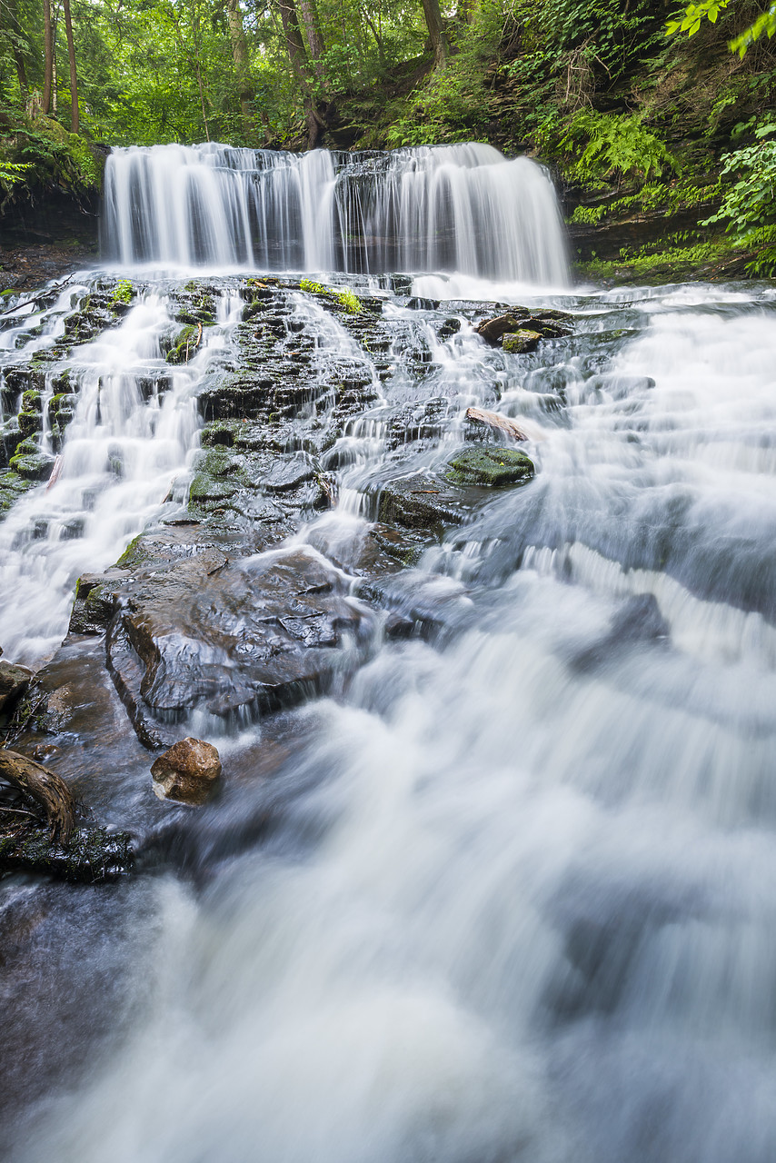 #130234-2 - Mohawk Falls, Ricketts Glen State Park, Sullivan County, Pennsylvania, USA
