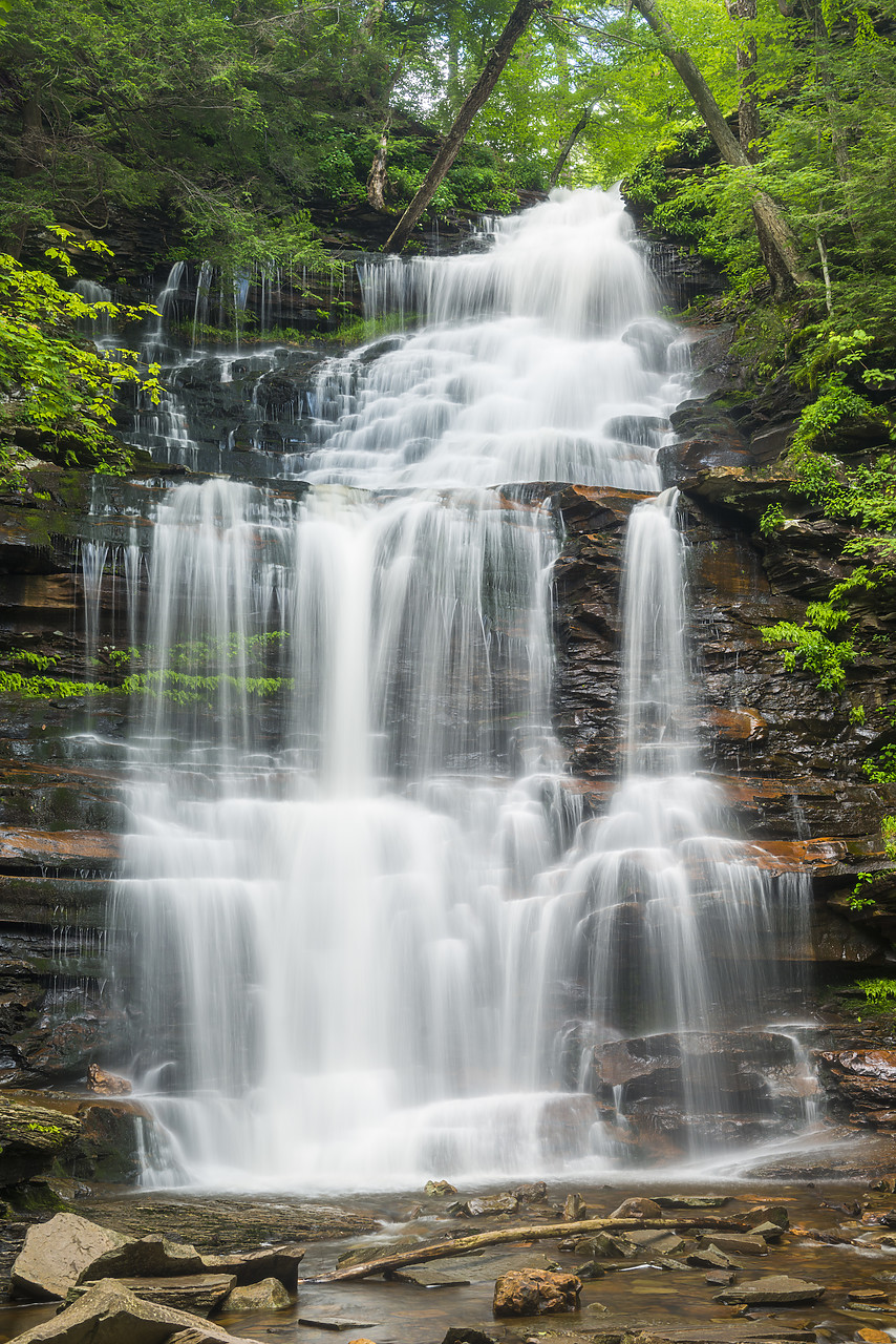 #130236-3 - Ganoga Falls, Ricketts Glen State Park, Sullivan County, Pennsylvania, USA