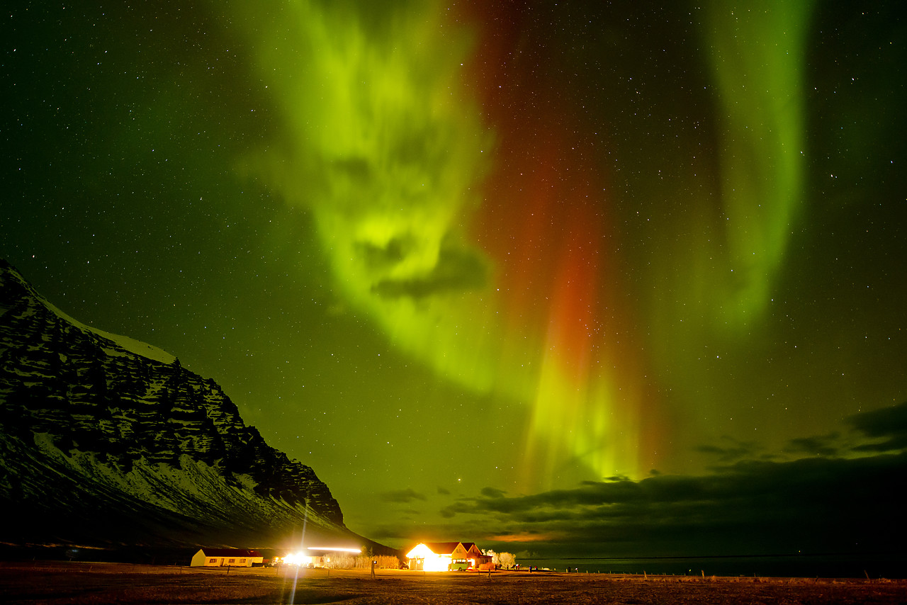 #140031-1 - Angry Aurora Face, Hali, Iceland
