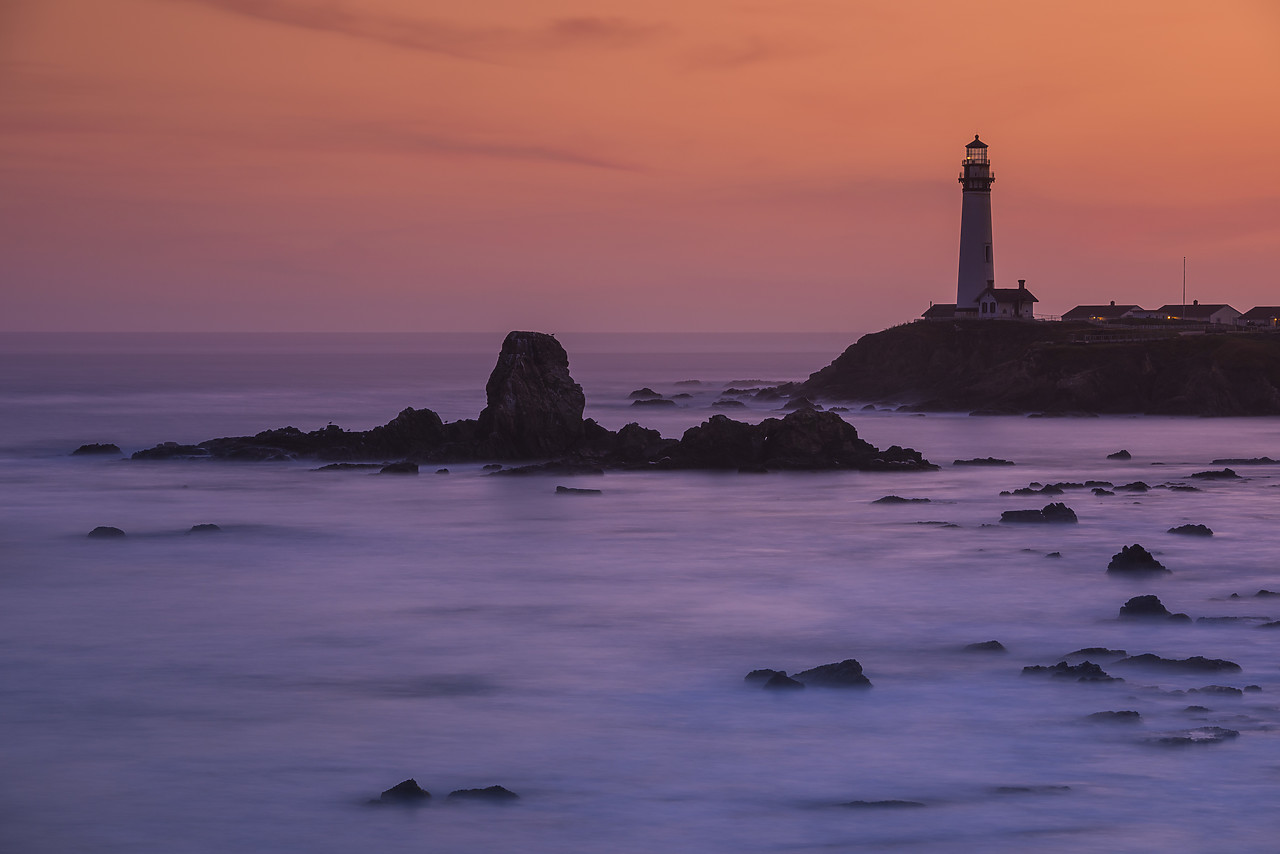 #140159-1 - Pigeon Point Lighthouse at Sunset, near Pescadero, California, USA