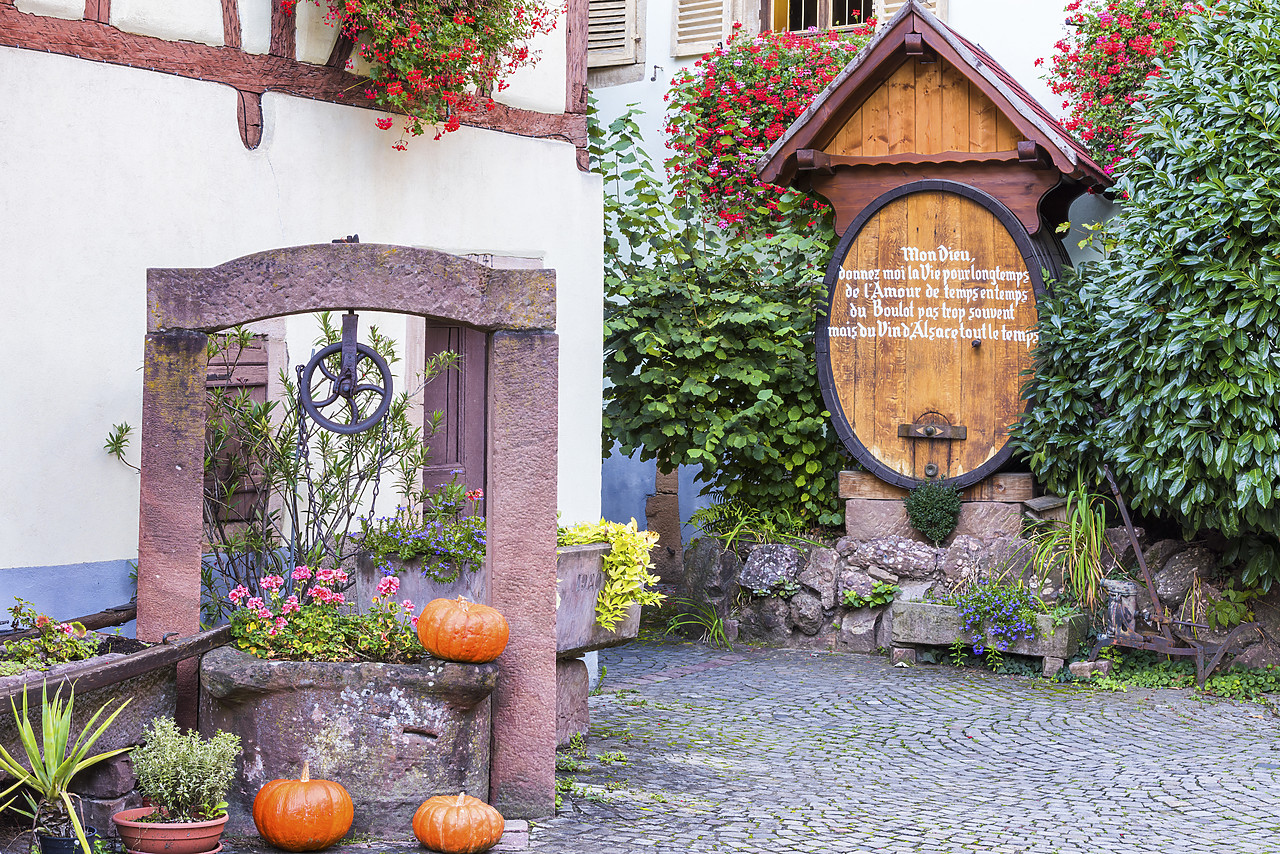 #140415-1 - Winery at Eguisheim, Alsace, France