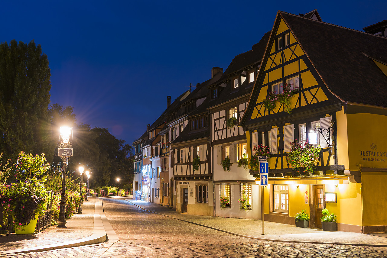 #140426-1 - Colmar at Night, Alsace, France