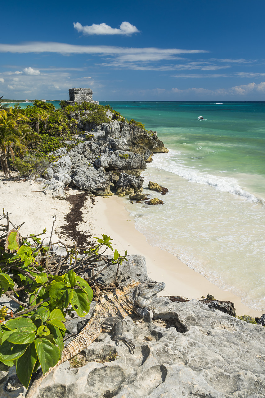 #150018-2 - Mayan Temple Ruins & Beach, Tulum, Yucatan, Mexico