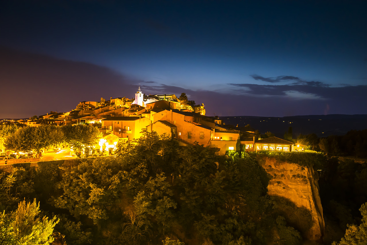 #150339-1 - Roussillon at Night, Provence, France