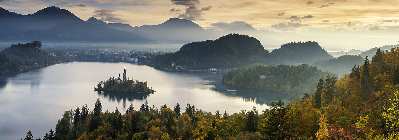 #150505-1 - Lake Bled with Assumption of Mary's Pilgrimage Church, Slovenia, Europe