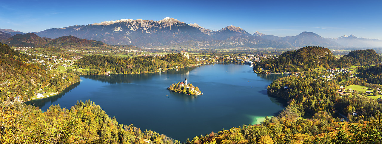 #150517-1 - Lake Bled with Assumption of Mary's Pilgrimage Church, Slovenia, Europe