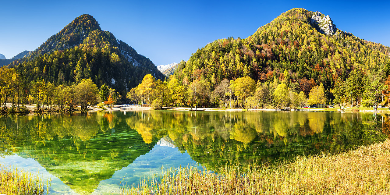 #150528-2 - Jasna Lake in Autumn,  near Kranjska Gora, Slovenia, Europe