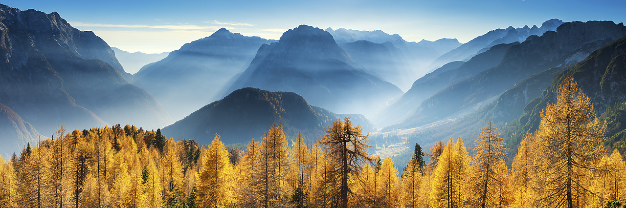 #150537-2 - Autumn Mist in Julian Alps, Triglav National Park, Slovenia, Europe